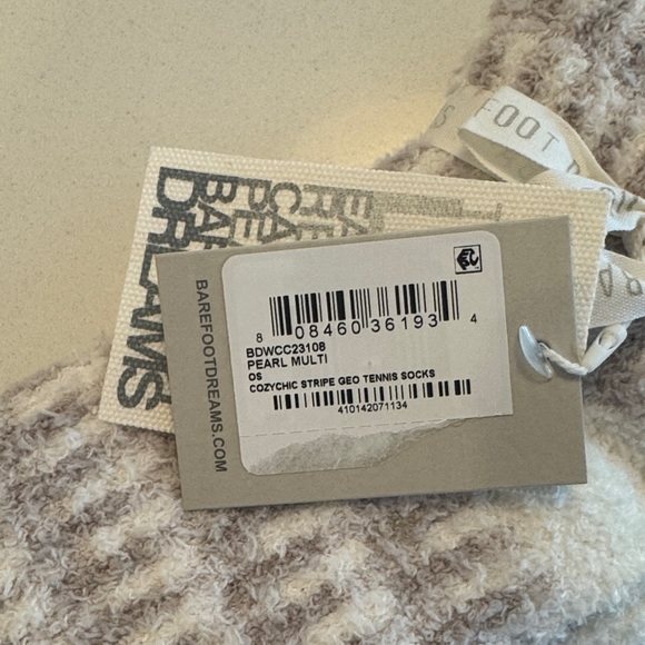 Barefoot Dreams Cozychic Stripe Tennis Socks - Picture 2 of 4